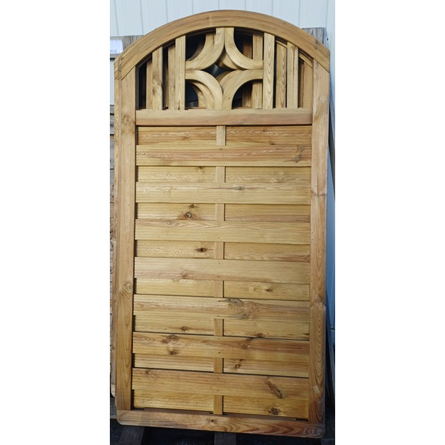 Lamellenzaun Ornament gebogen 90x180cm