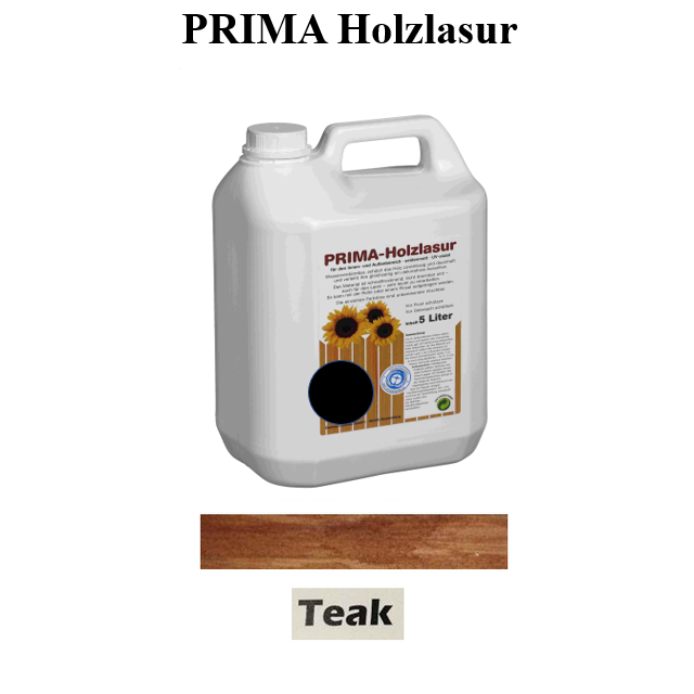 PRIMA Holzlasur *Teak* ~ 5 Liter Kanister