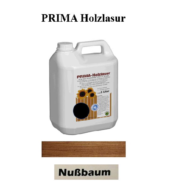 PRIMA Holzlasur *Nussbaum* ~ 5 Liter Kanister