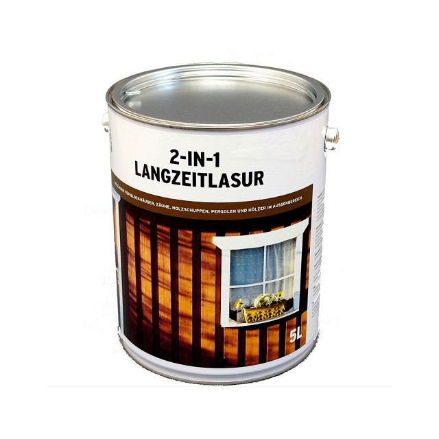 Langzeit – Lasur 2in1 ~ 5 Liter Blechkanister