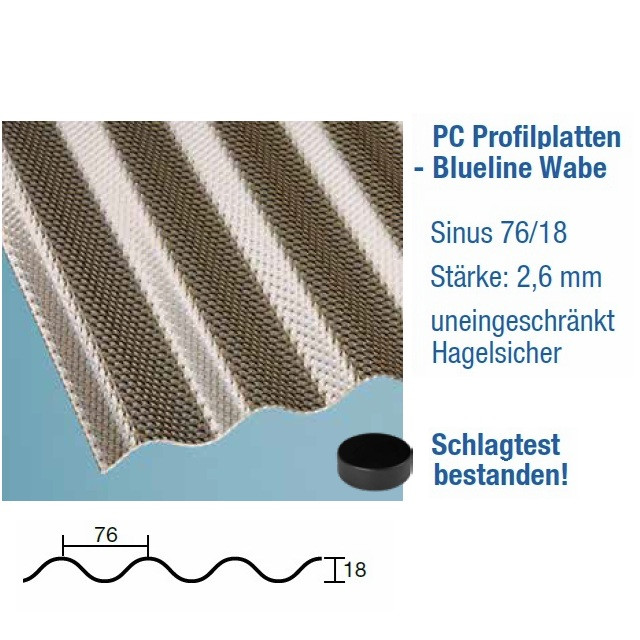 Blueline Wabe Sinus 76/18 bronce