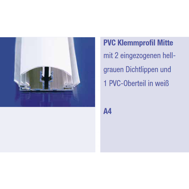 PVC Klemmprofil Mitte // ST 10mm + 16mm