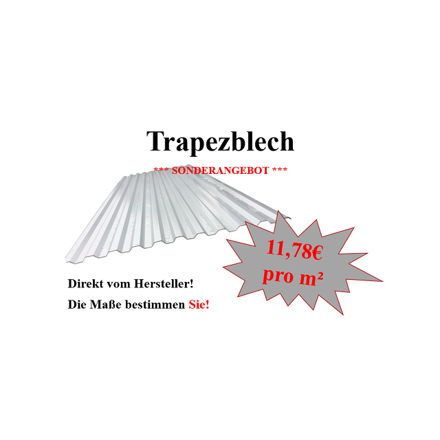 Aktionsposten  3 x 5,10m inkl. Antitropf und Schrauben