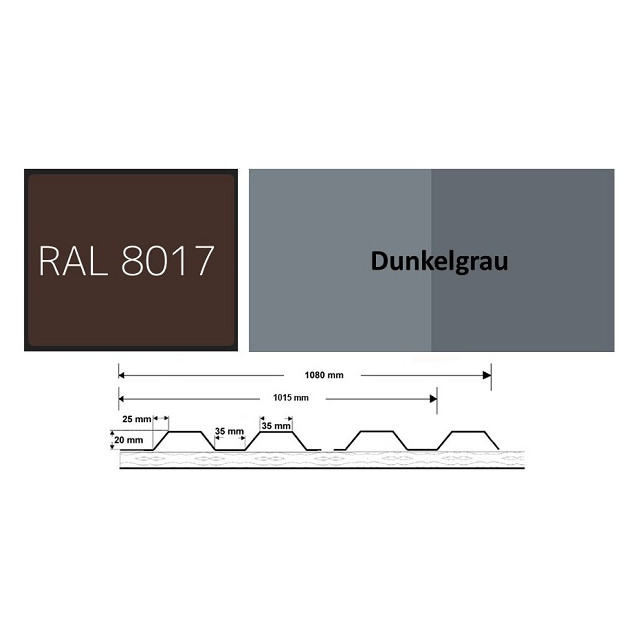 Aktionsposten  3 x 5,10m inkl. Antitropf und Schrauben