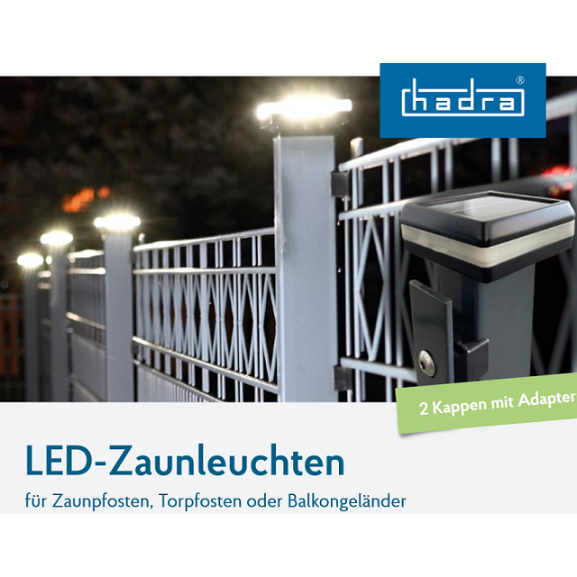 LED Zaunleuchten - Doppelstabmattenzaun