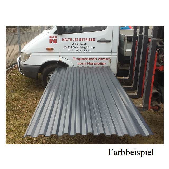 Trapezblech ~ anthrazit ~ 2,50m  ( m² nur 11,78 € )