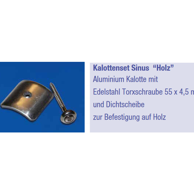 Kalottenset Sinus "Holz" ~ **50 Stück**