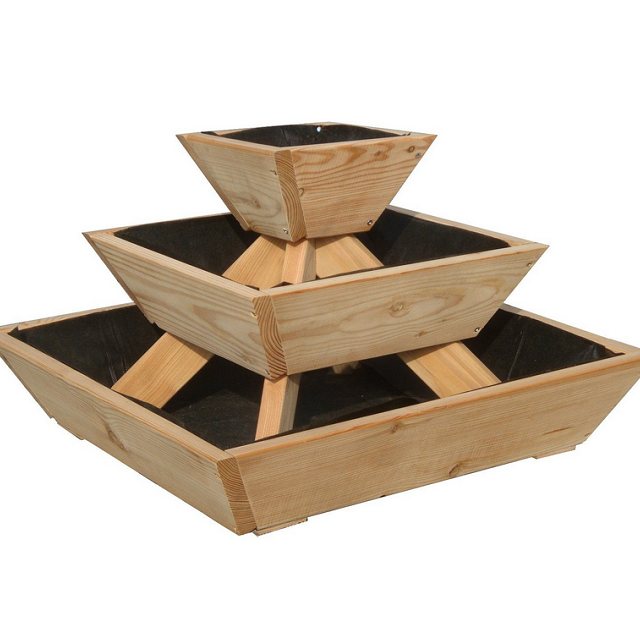 Lärche Blumenpyramide ~ Pflanzpyramide ~ Kräuterpyramide