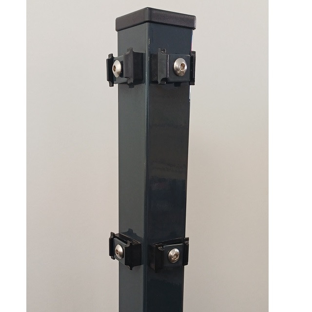 Eckpfosten mit Klemmhalter 60x60x2200mm für 163er Zaunhöhe