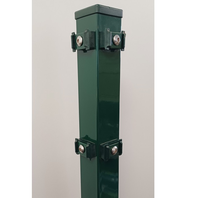 Eckpfosten mit Klemmhalter 60x60x1600mm für 103er Zaunhöhe