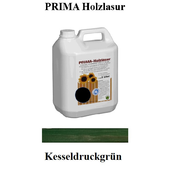 Prima Holzlasur *Kesseldruckgrün* ~ 5 Liter Kanister