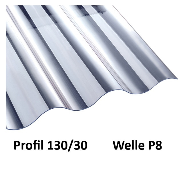 Typ P8 - 130/30 Stärke 1,2mm - klar