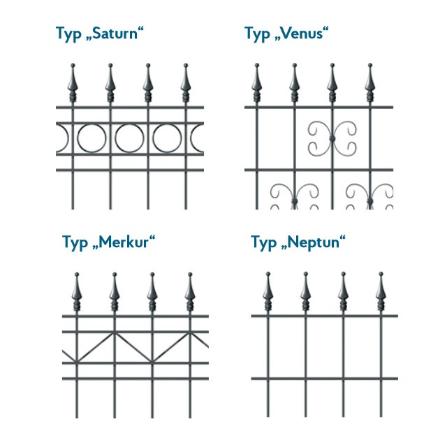 Exklusivmattenzaun 4 Ausführungen